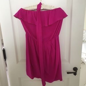 Amanda Uprichard pink strapless dress